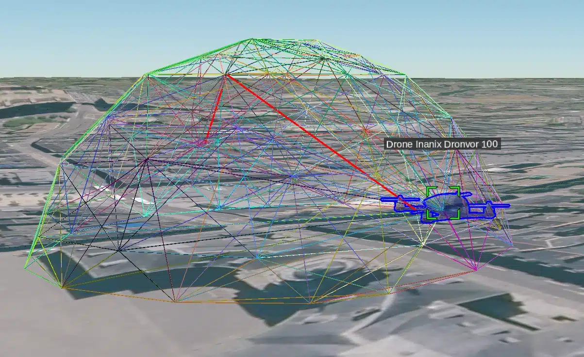 Interface 3D avec génération multi-path en temps réel d'une mission incluant l'évitement d'obstacles